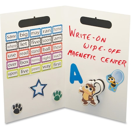 Ashley Productions Folding Magnetic Whiteboard, White, PK3 60000